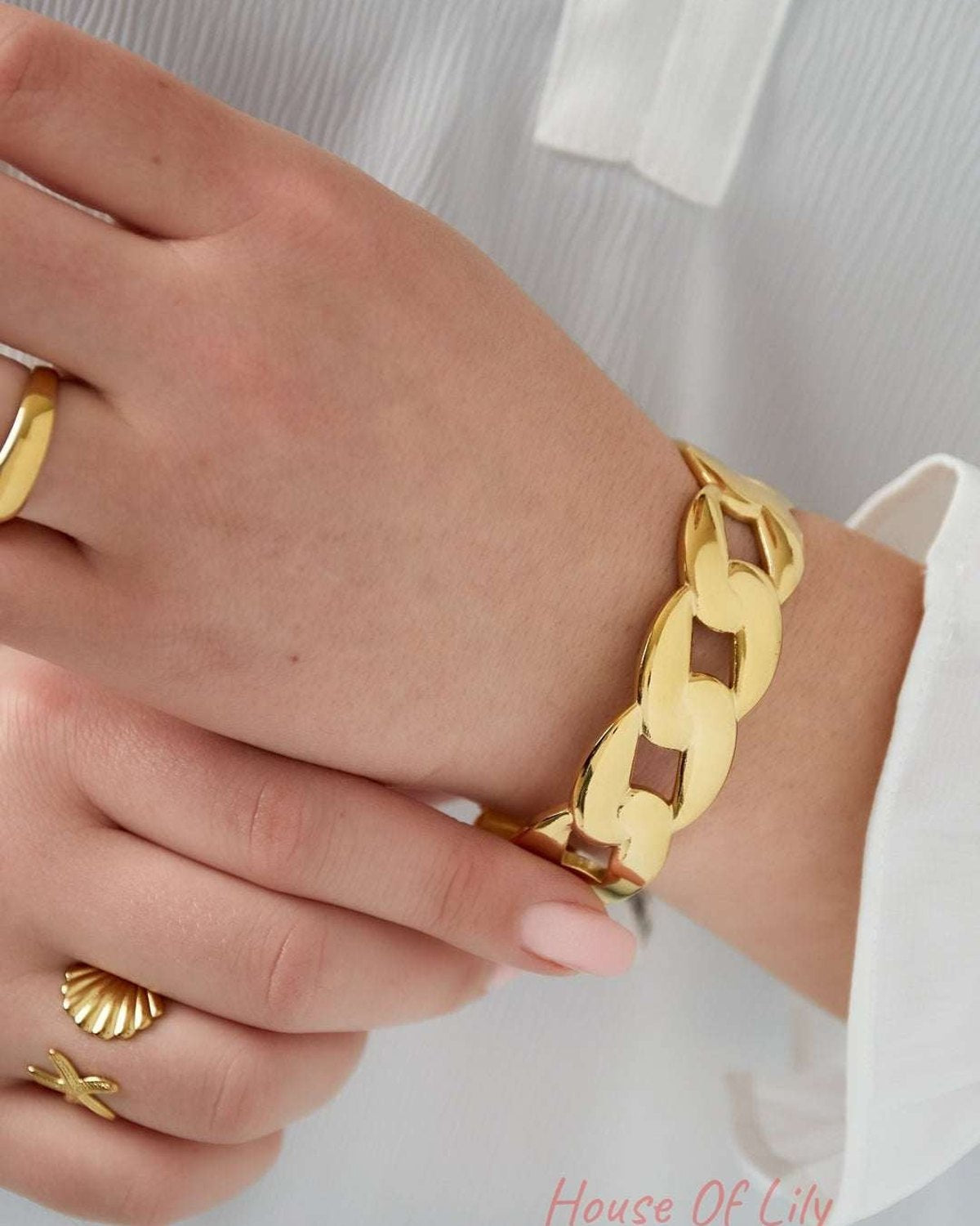 Bold Link Bangle