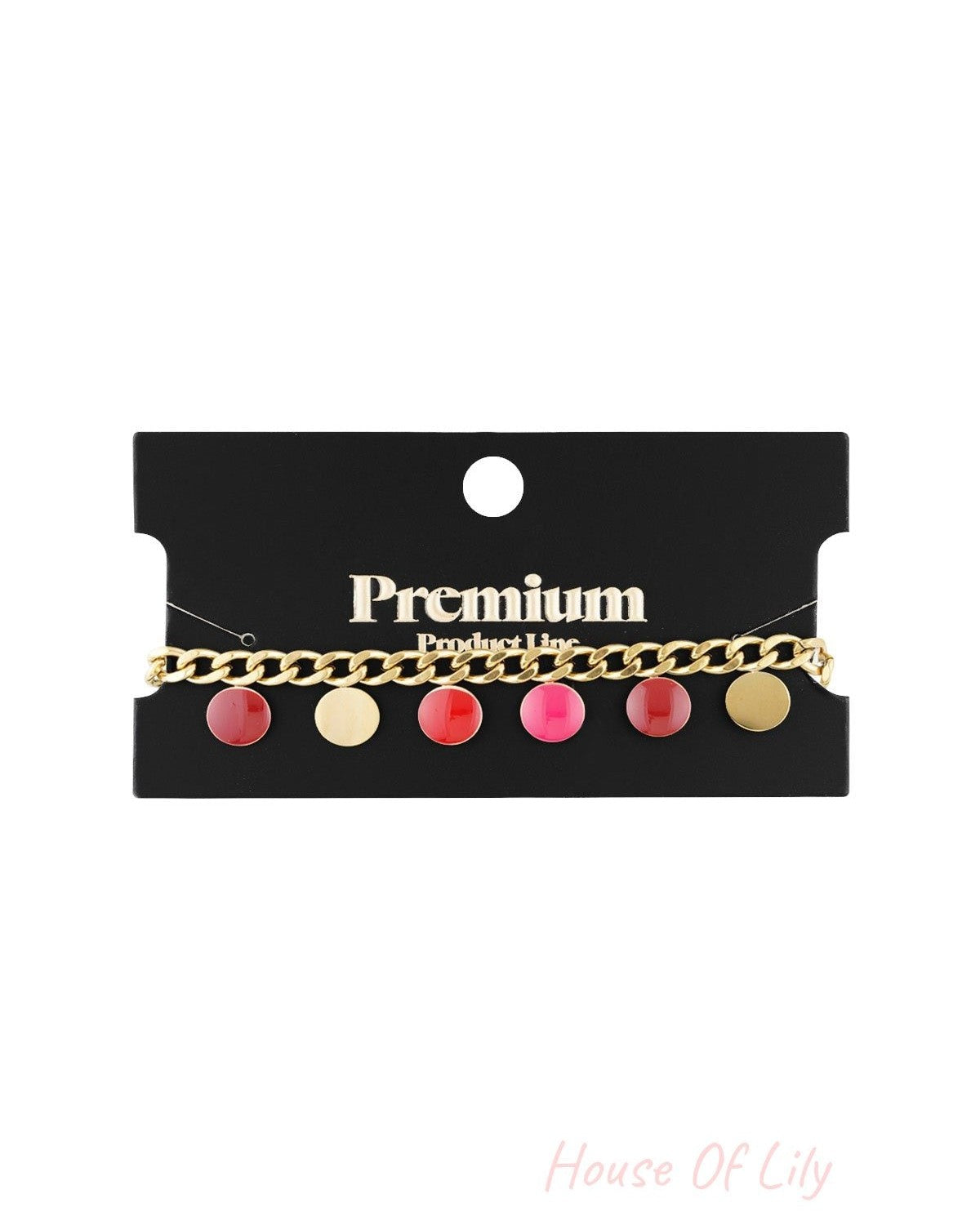 bracelet red coin