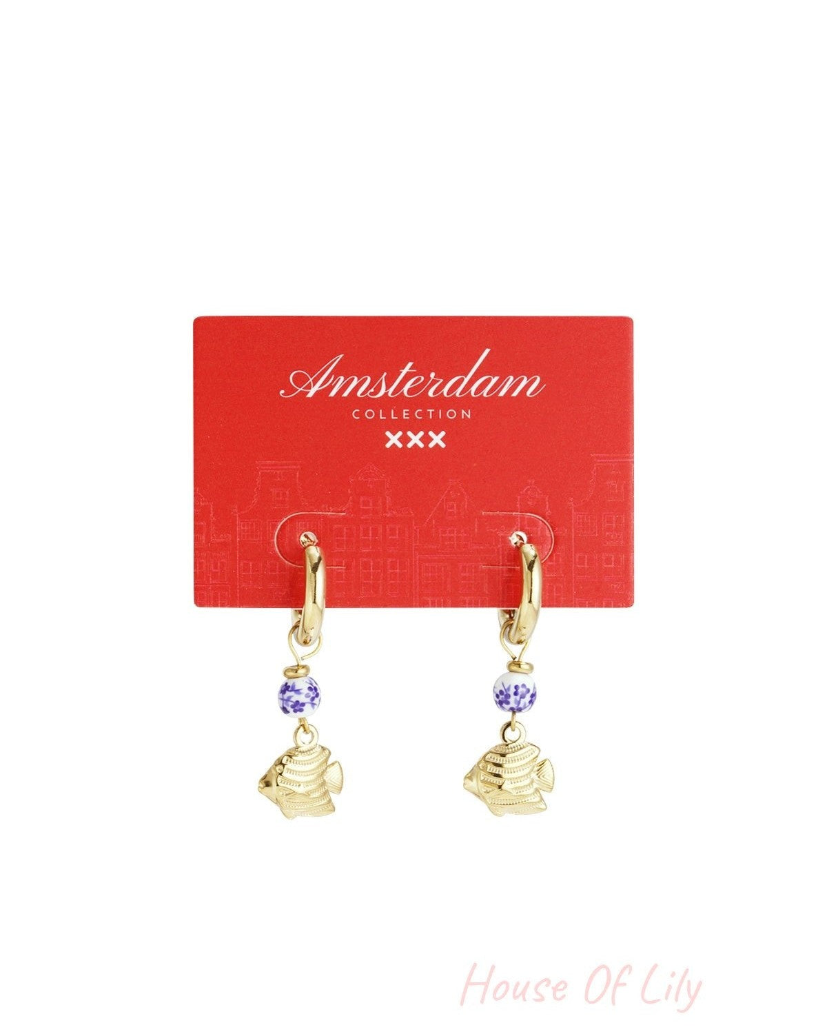 Stainless Steel Dangle Earrings fish Casual Daily Simple Series Women's jewelry