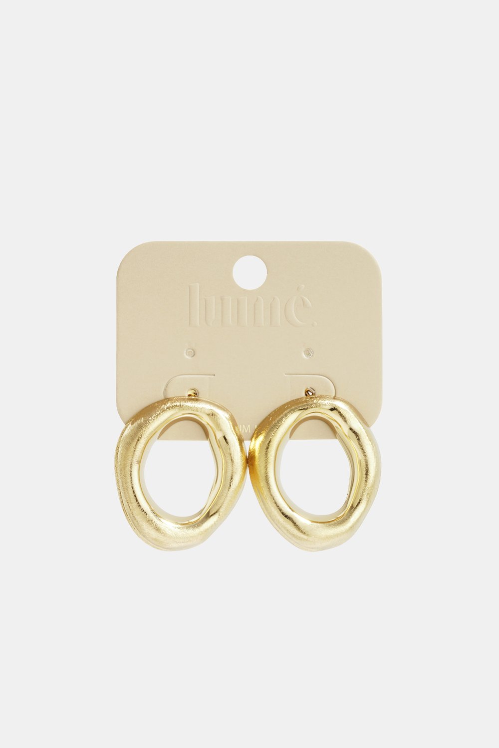 Organic Shape Hoop Earrings