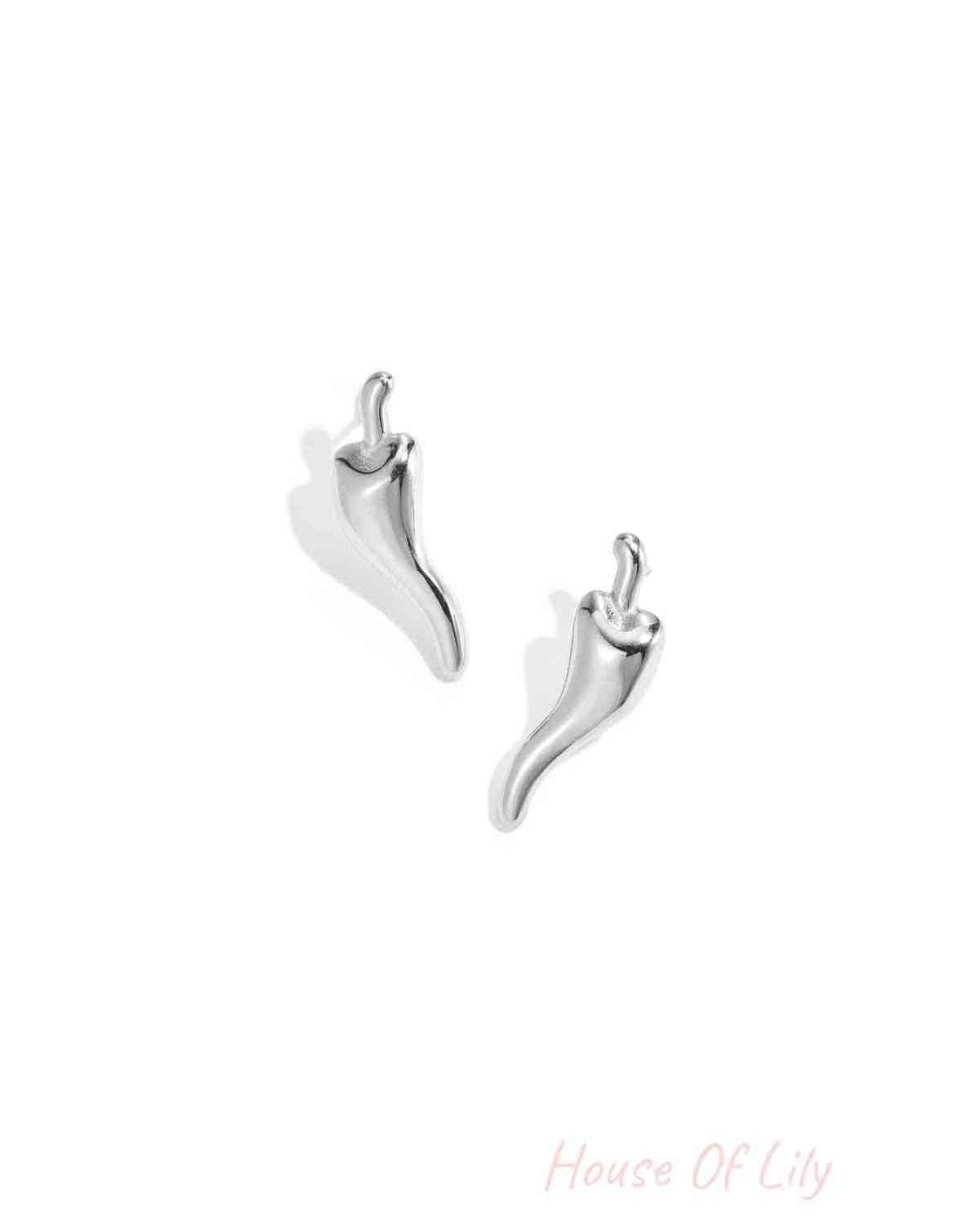 Chili pepper spicy stud earrings