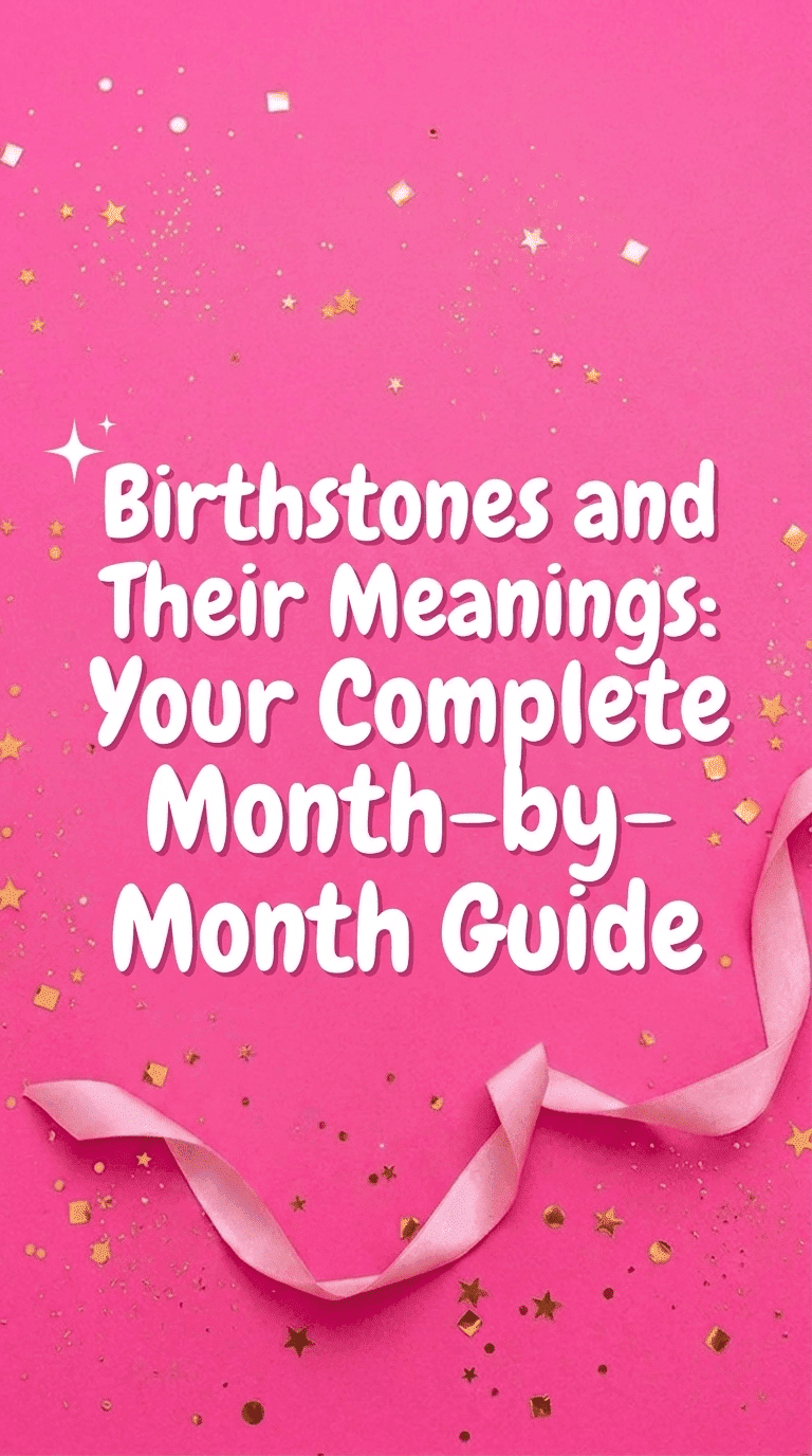 Birthstones and Their Meanings: Your Complete Month-by-Month Guide