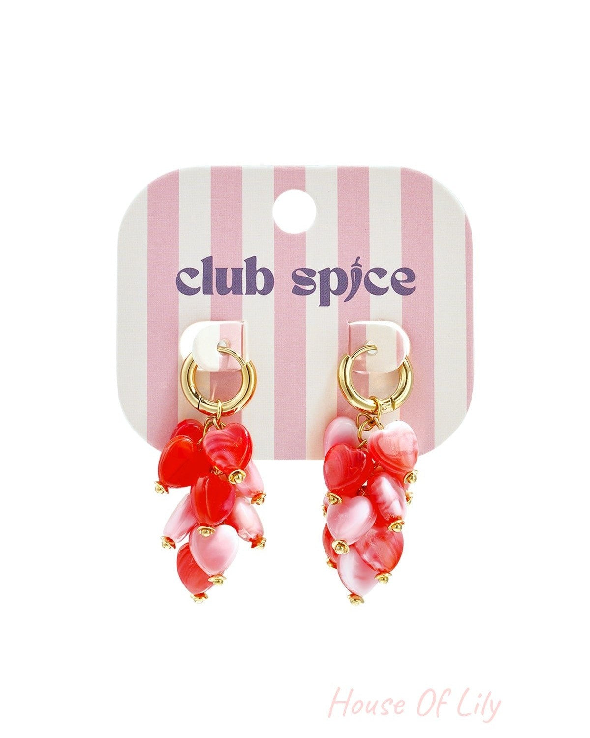 Stylish Heart Beads Earrings for Women Spring/Summer