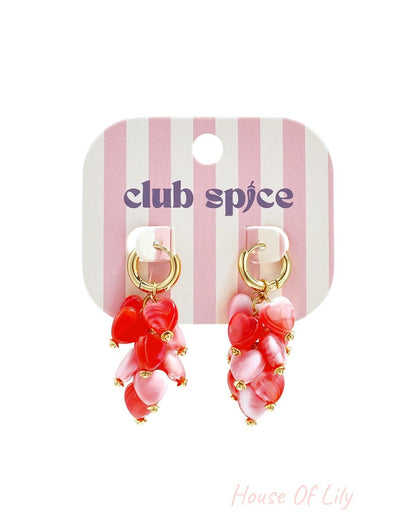 Stylish Heart Beads Earrings for Women Spring/Summer