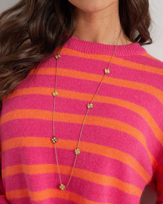 long clover necklace