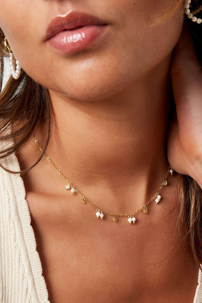 necklace pearls and charms