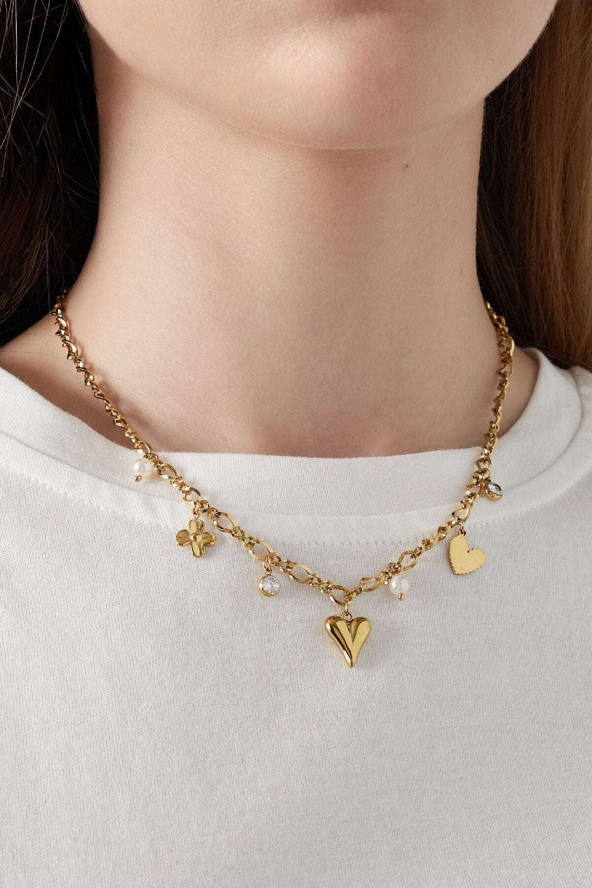 sparkling love necklace