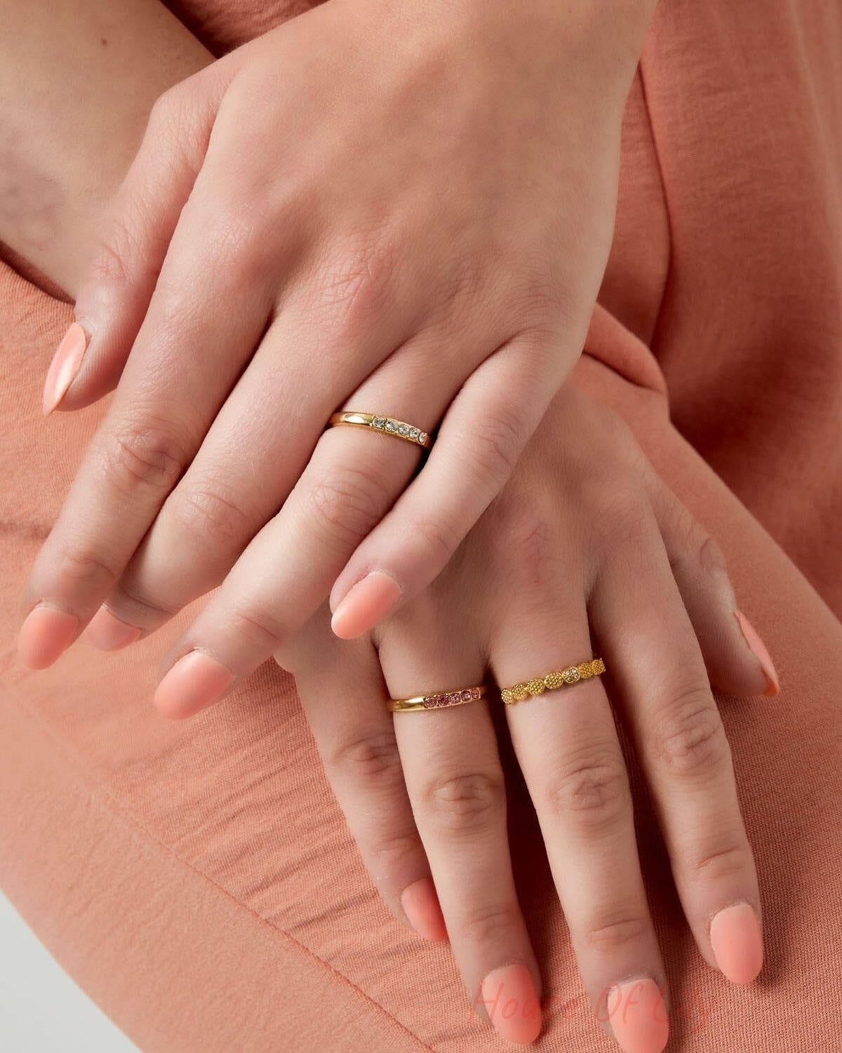 Ring with stones - Stainless Steel