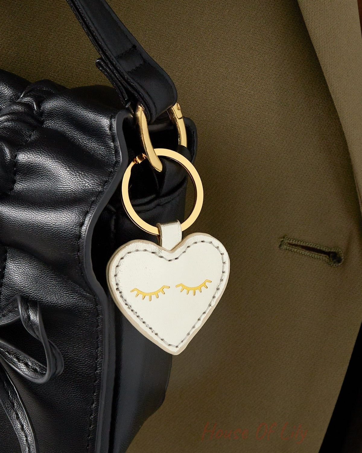 Stylish PU Leather Keychain in Multiple Colors