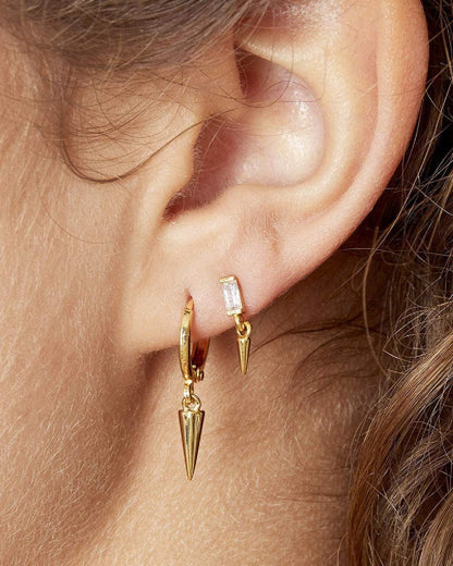 Earrings Little Cone Silver Color Copper