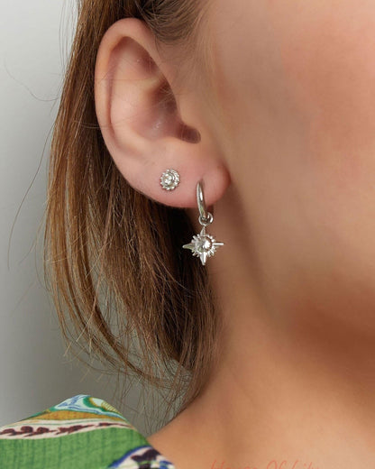 ear studs moon