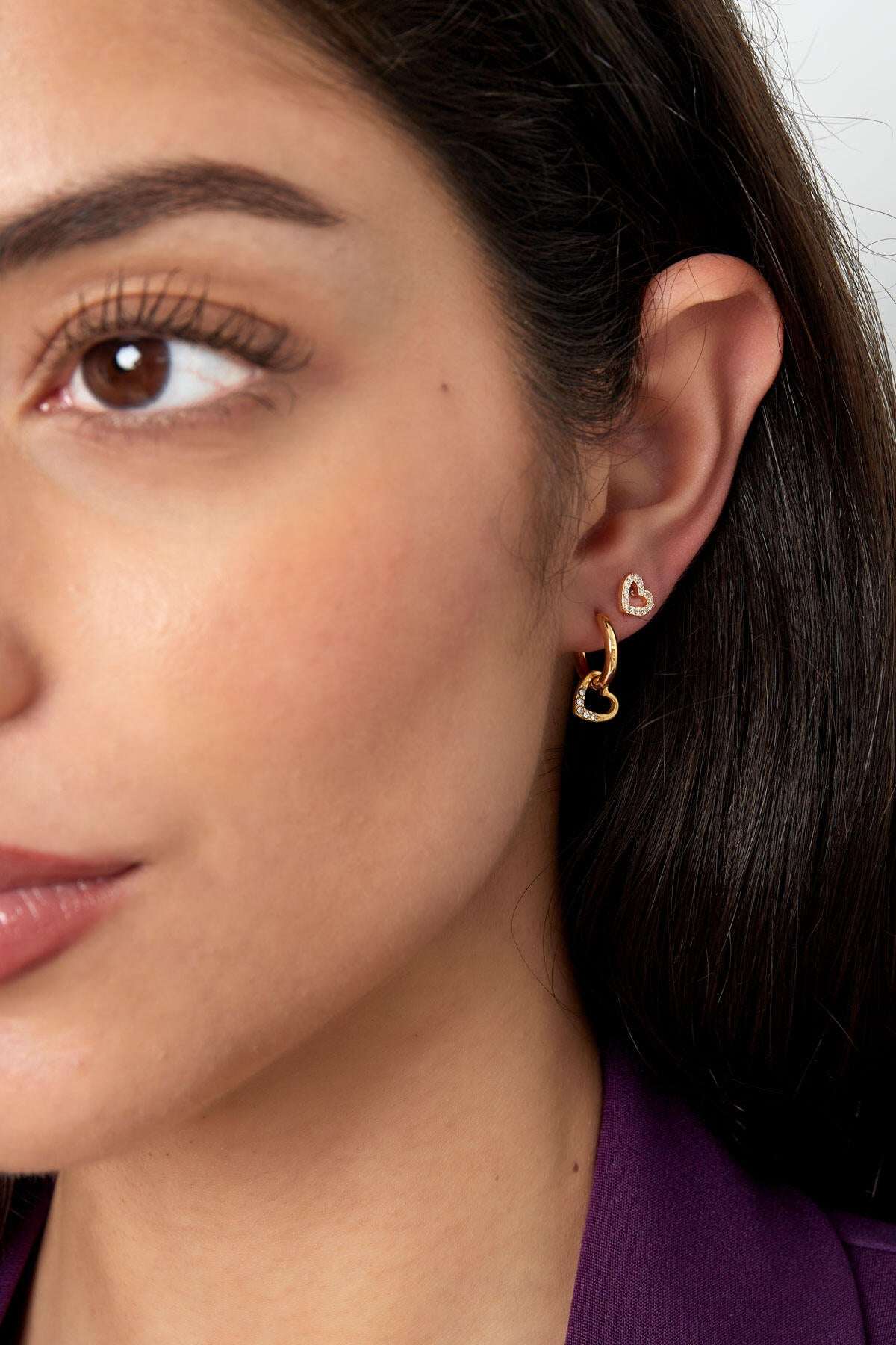 small heart earrings