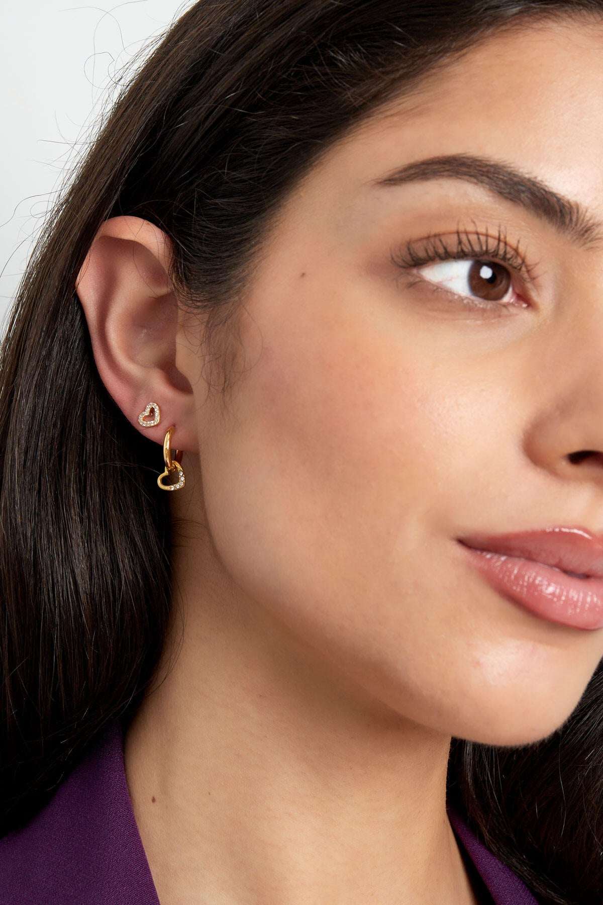 small heart earrings