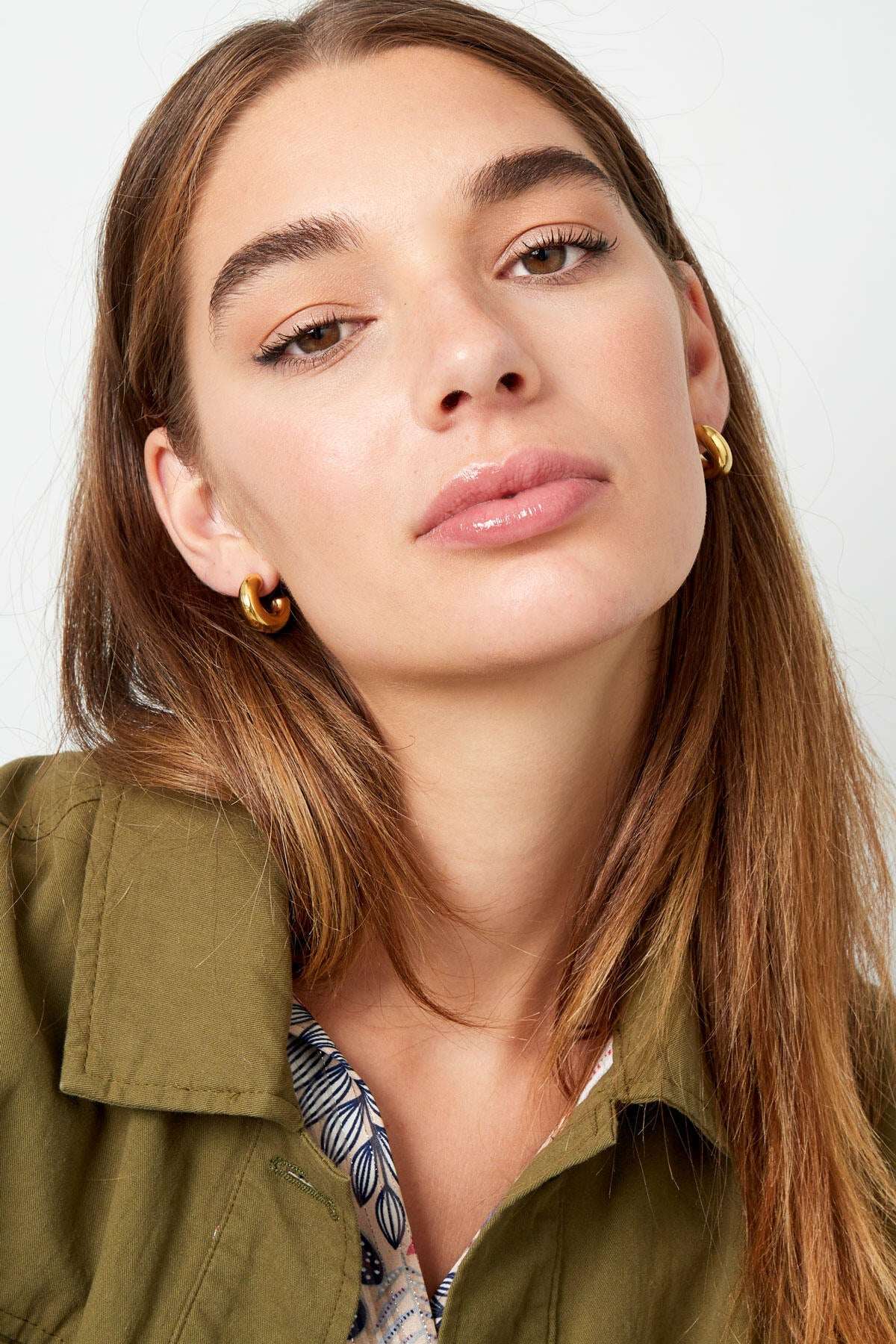 earrings aesthetic basic half small moon