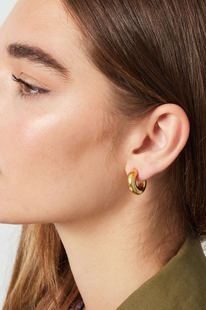 earrings aesthetic basic half small moon