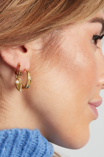Elegant 14K Gold Plated Fruit Drop Earrings