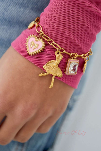 charm bracelet colorful dancer