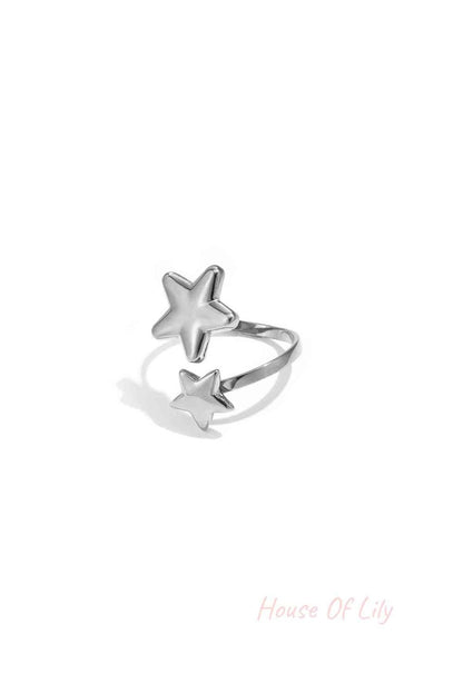 Elegant Star Minimalist Ring - Adjustable & Stylish