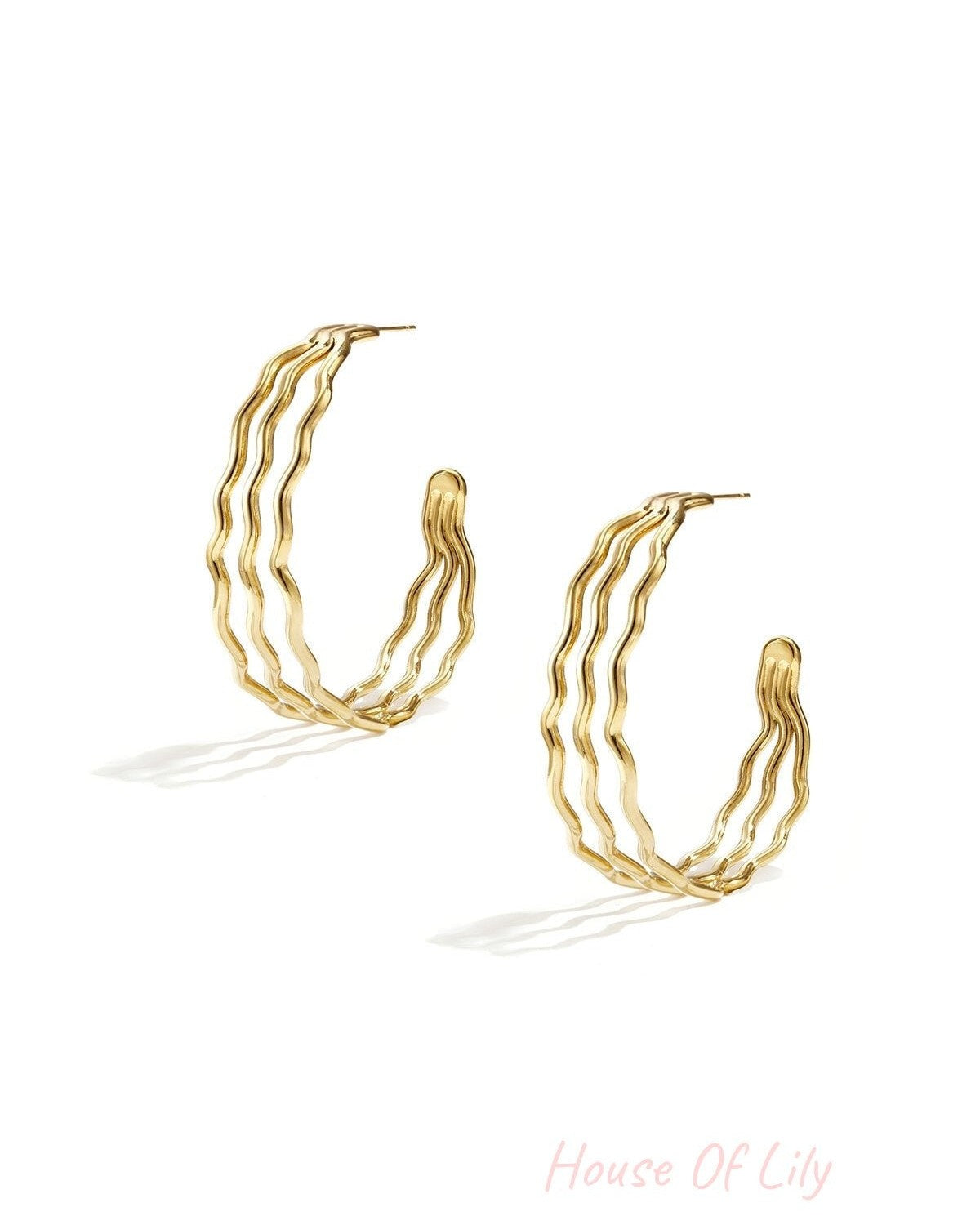 Stylish Stainless Steel Hoop Earrings for Everyday Glam