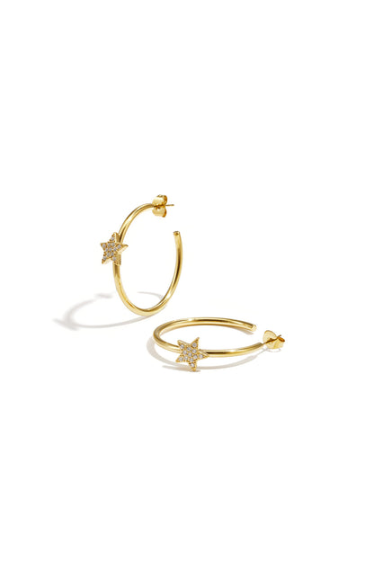 Elegant Rhinestone Hoop Earrings for Women