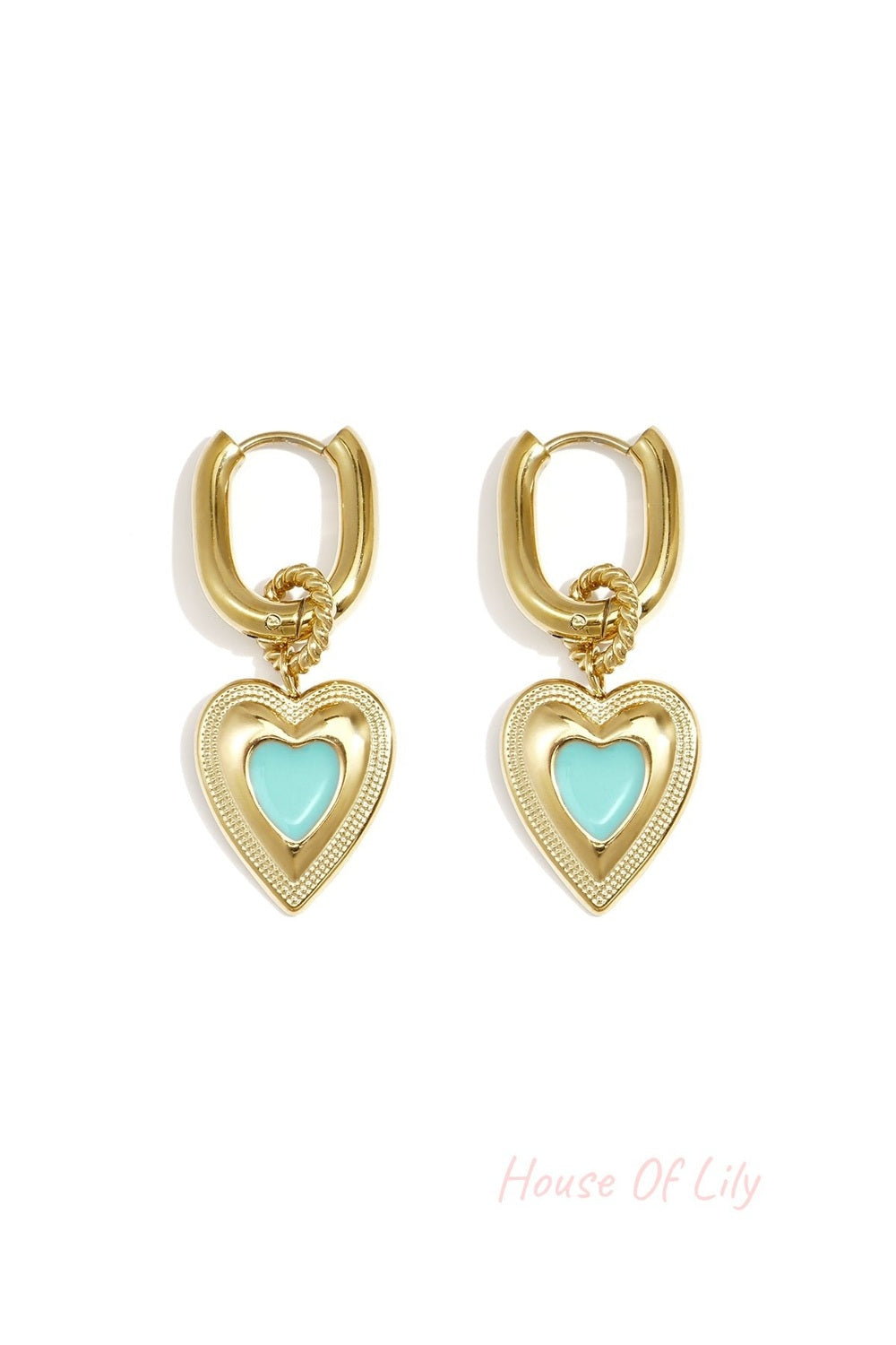 Stylish Heart-Shaped Drop Earrings for Everyday Wear