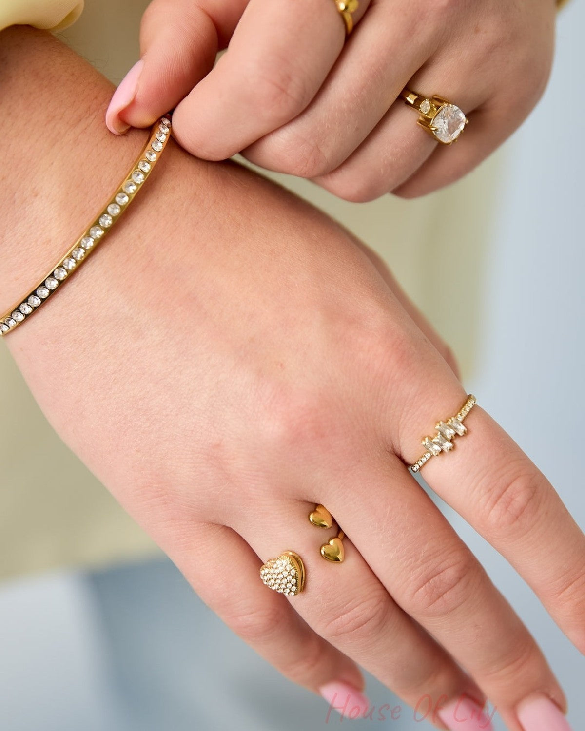 Stainless Steel Statement Rings Heart Simple Daily Simple Series Women's jewelry