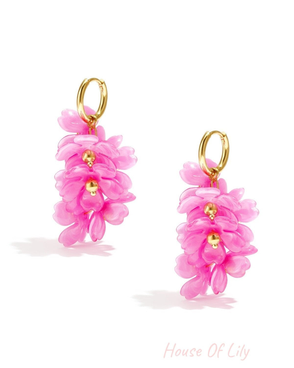 Charming Flower Drop Earrings for Spring/Summer