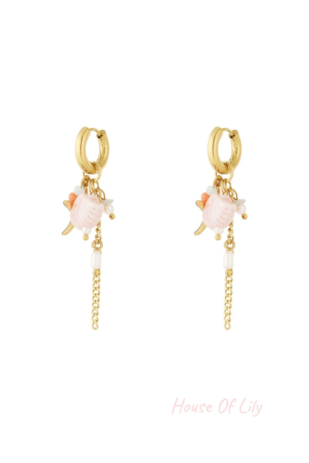 Elegant Gold Drop Earrings for Spring/Summer