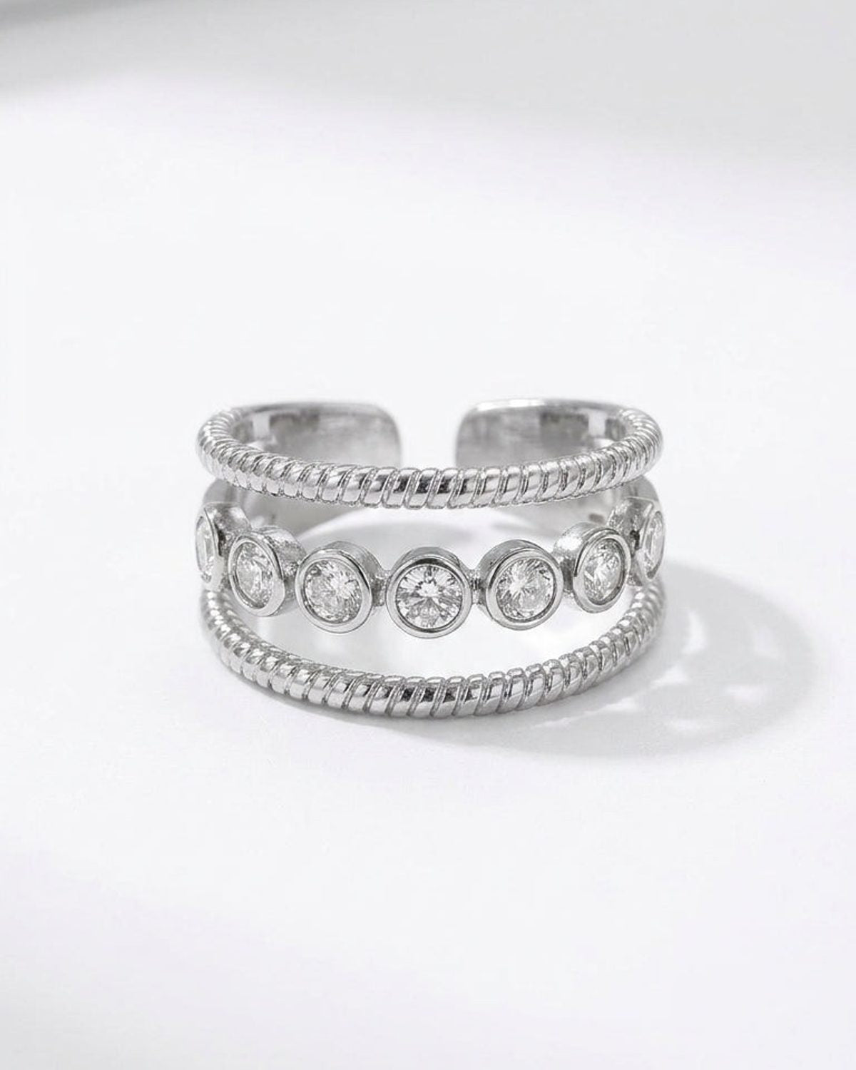 Rhinestone Circle Ring