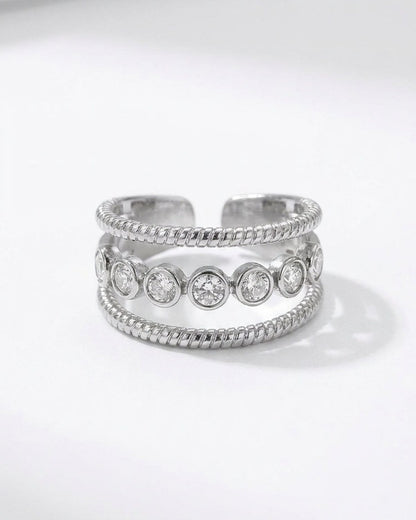 Rhinestone Circle Ring