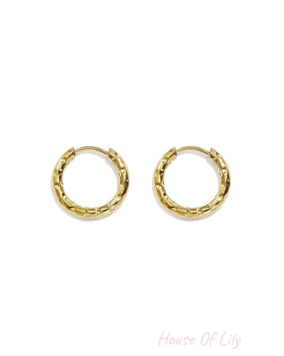 Stainless Steel Hoop Earrings Circle Simple Daily Simple Series Women's jewelry