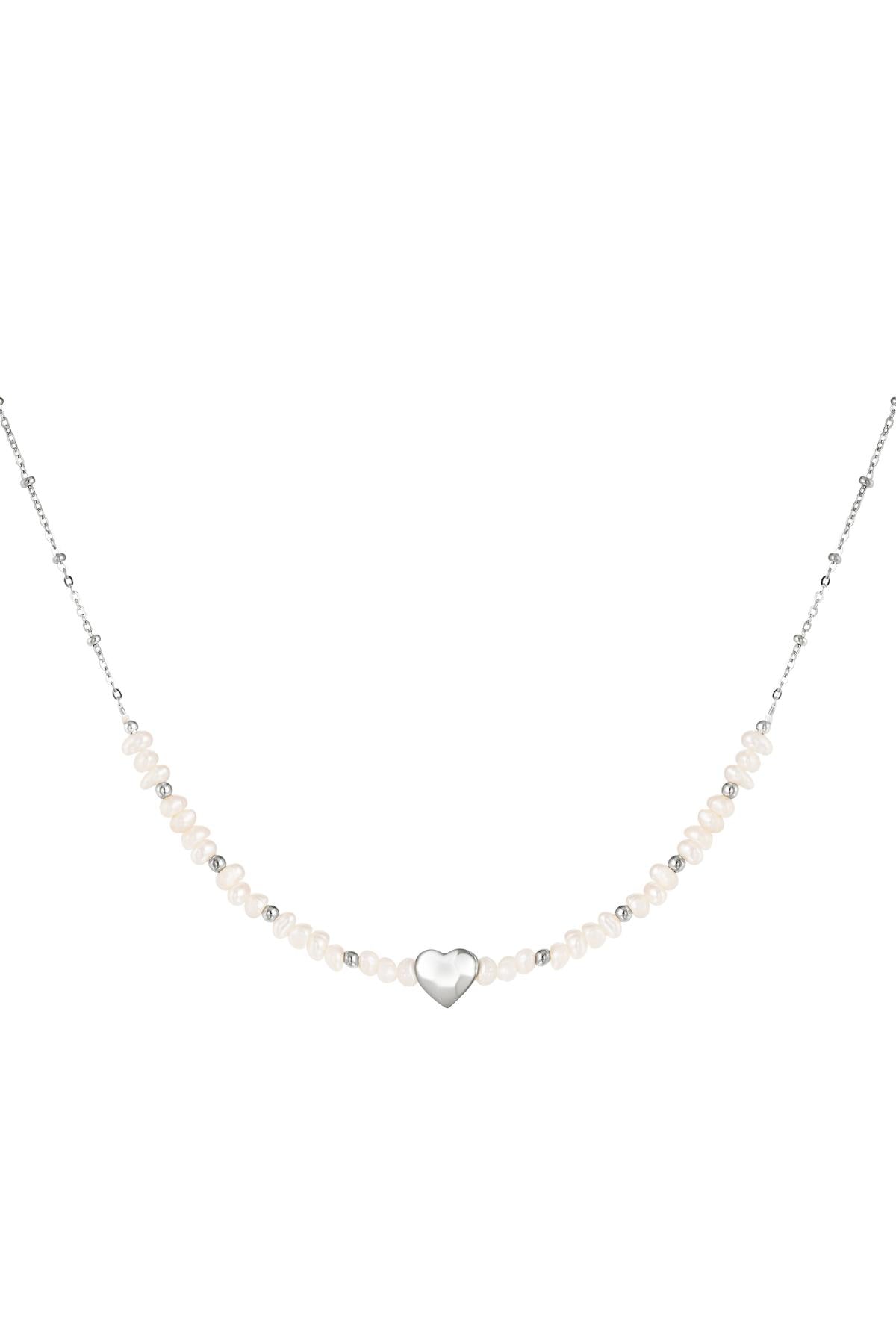 Necklace lovely pearl Gold Color Stainless Steel