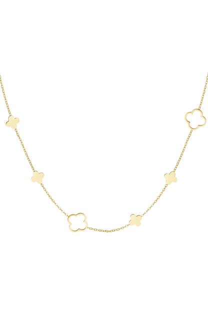 necklace different clovers