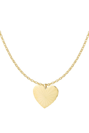 long necklace big heart