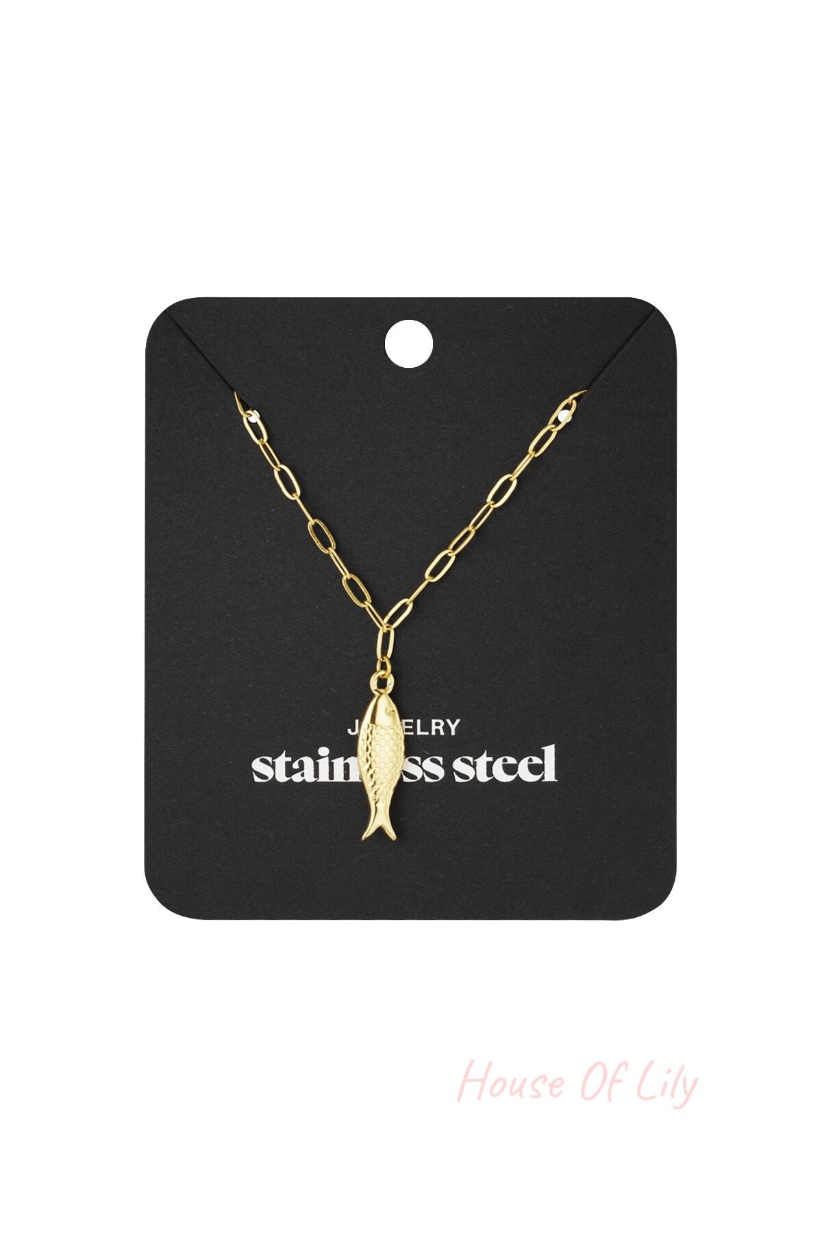 fish charm necklace