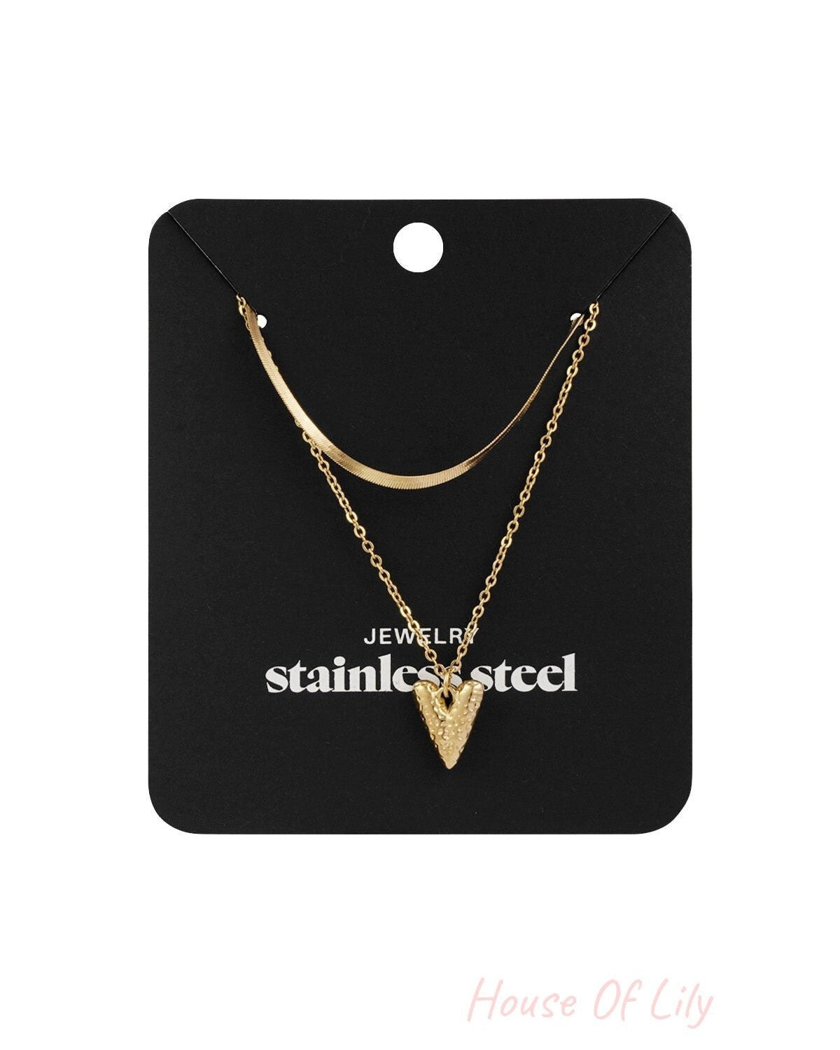 Stylish Heart Layered Necklace for Everyday Wear