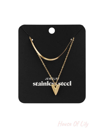 Stylish Heart Layered Necklace for Everyday Wear