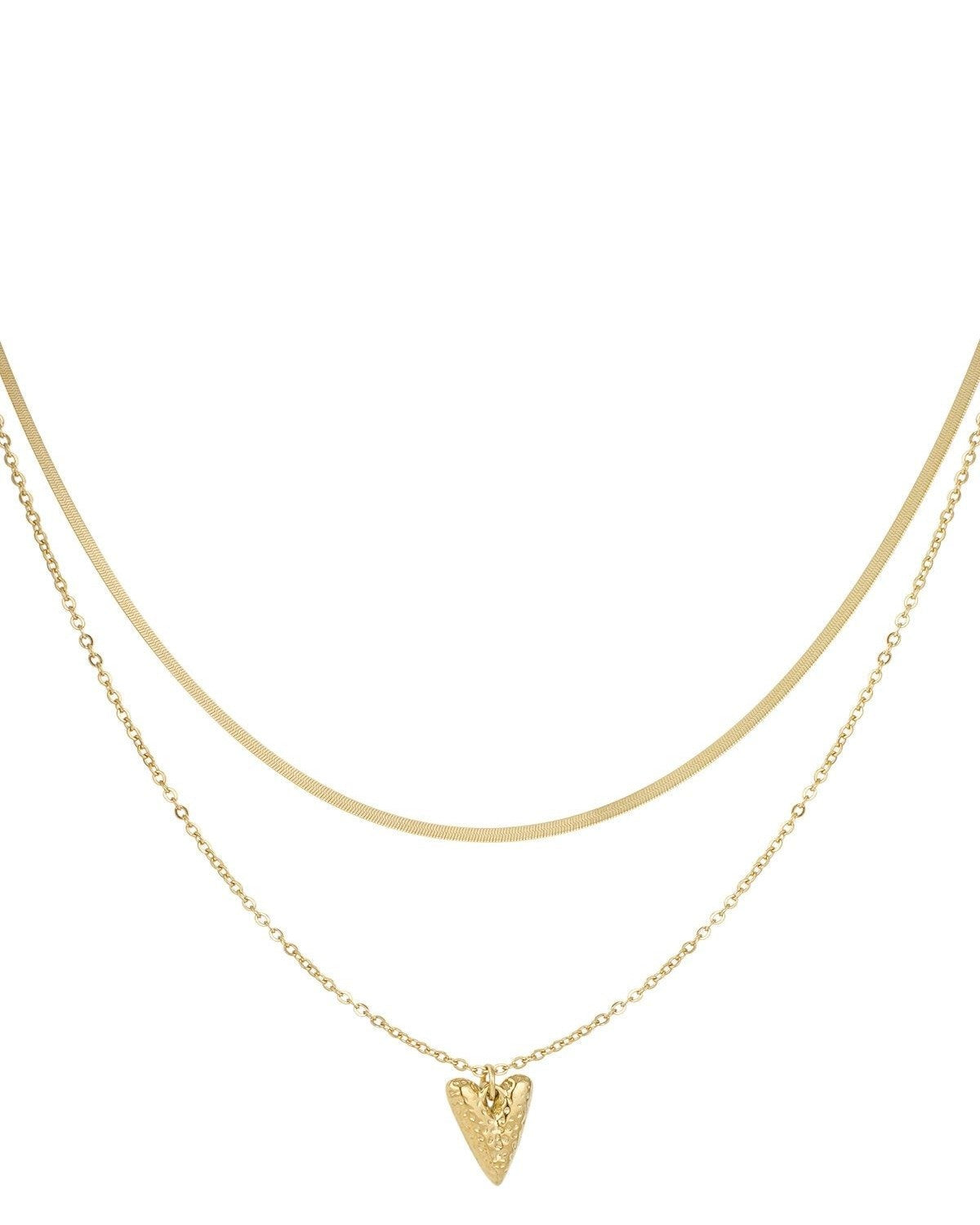 Stylish Heart Layered Necklace for Everyday Wear