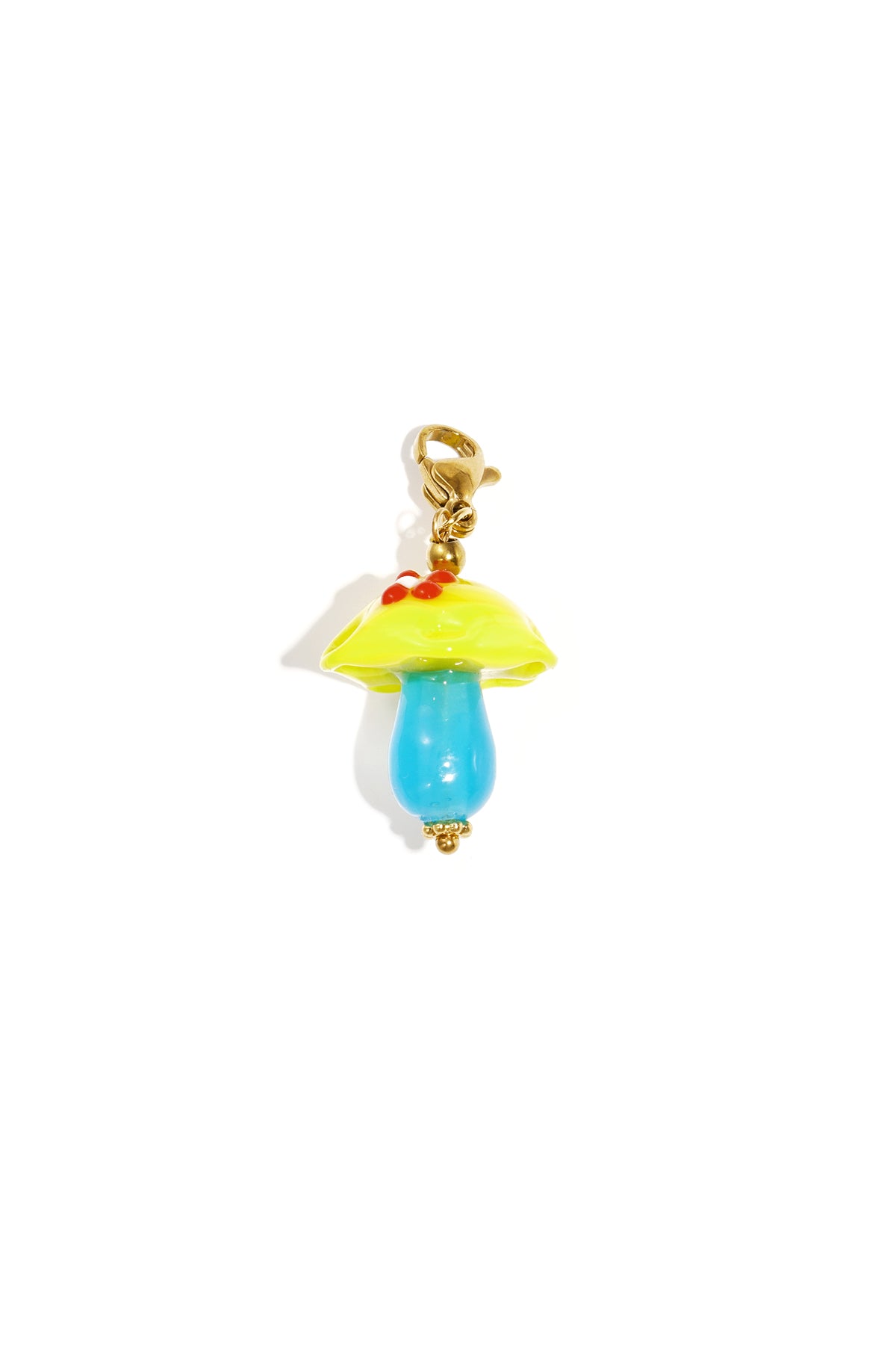 Jewelry charm mushroom orange DIY