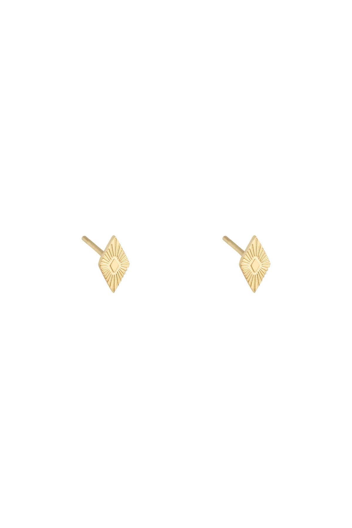 Earrings Small Copper Gold Color Stainless Steel