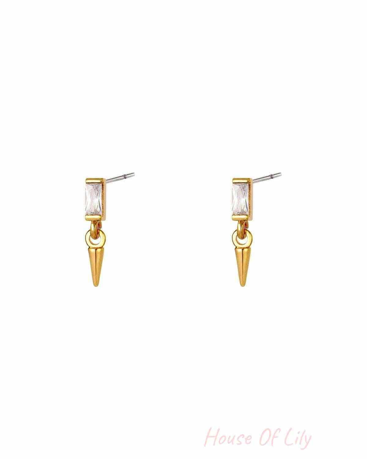 Earrings Little Cone Silver Color Copper