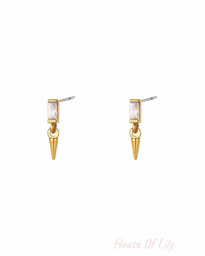 Earrings Little Cone Silver Color Copper
