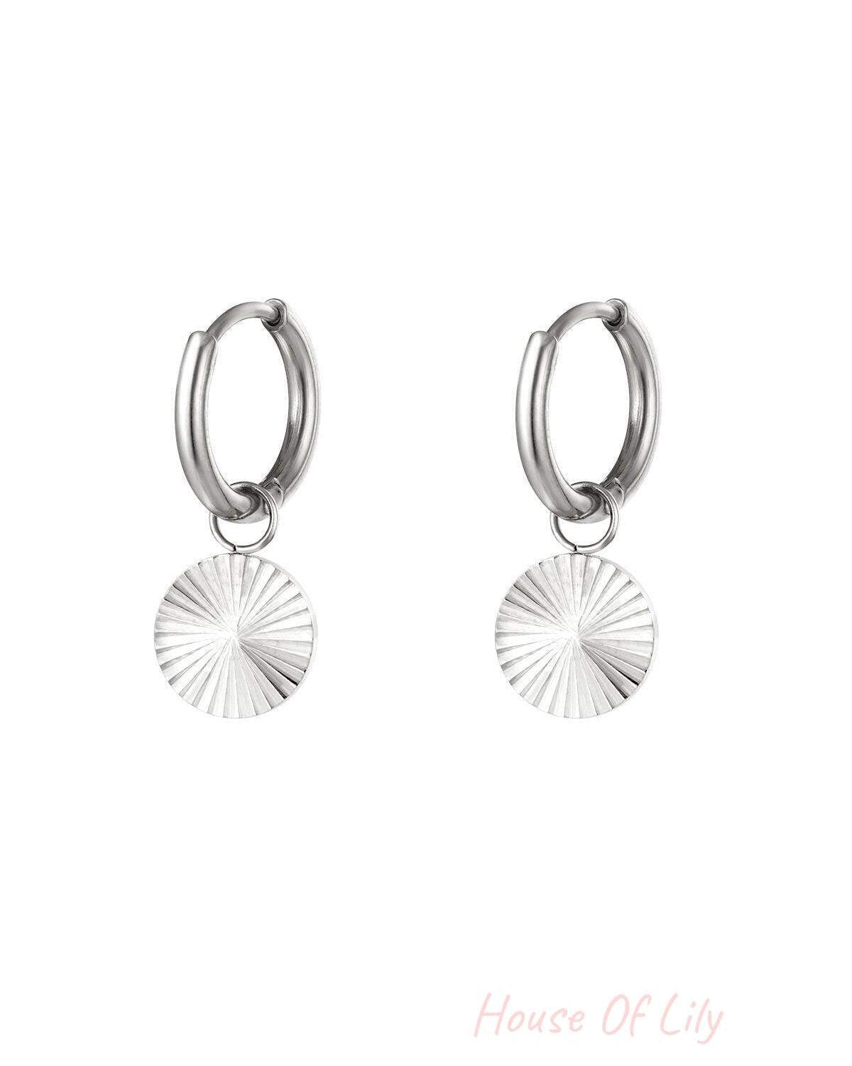 stainless steel earrings circle 