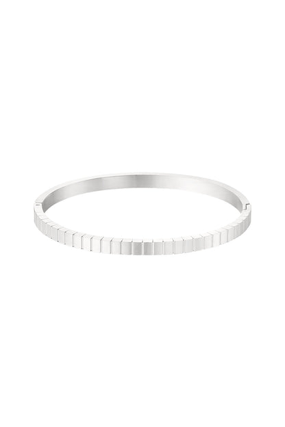 Slave bracelet stripes - Silver Color color