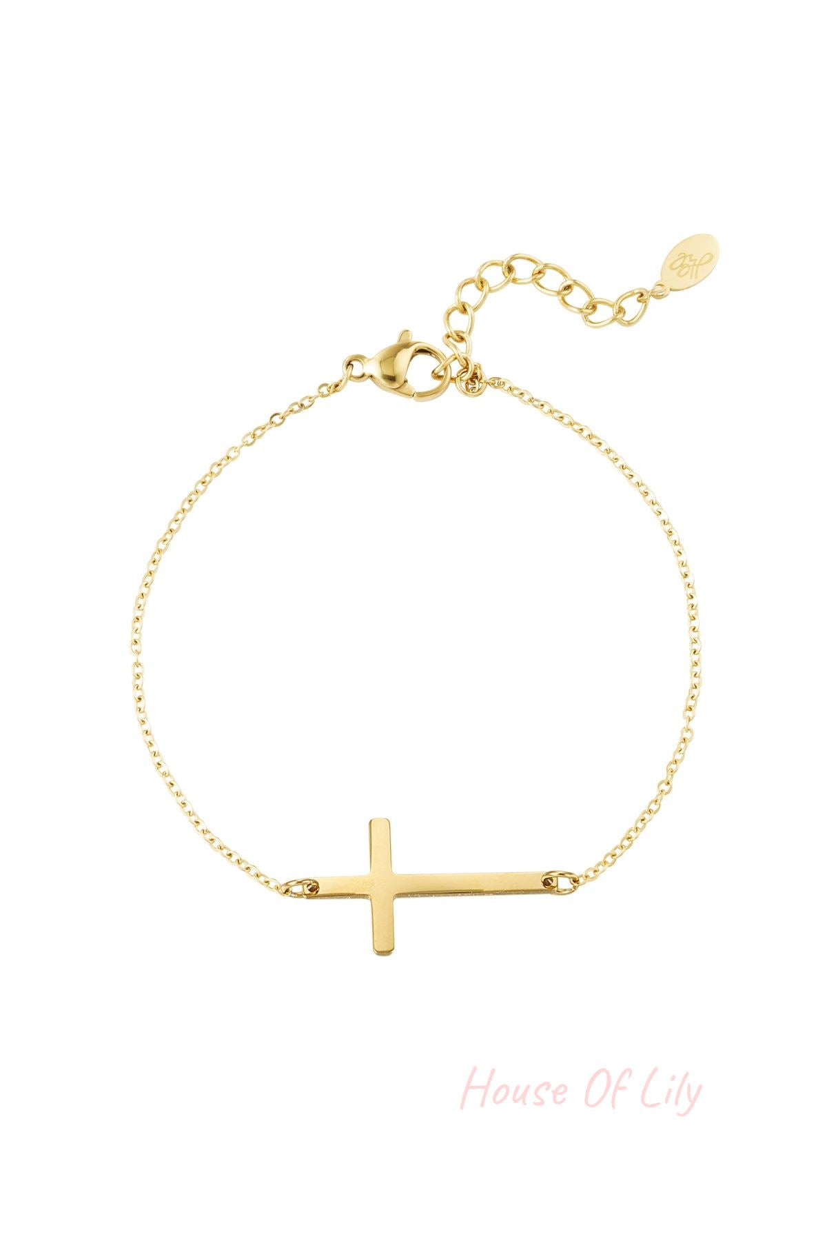 Bracelet cross - Silver Color color