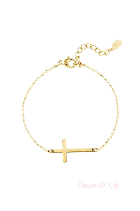 Bracelet cross - Silver Color color