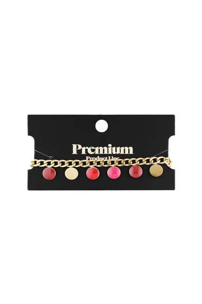 bracelet red coin