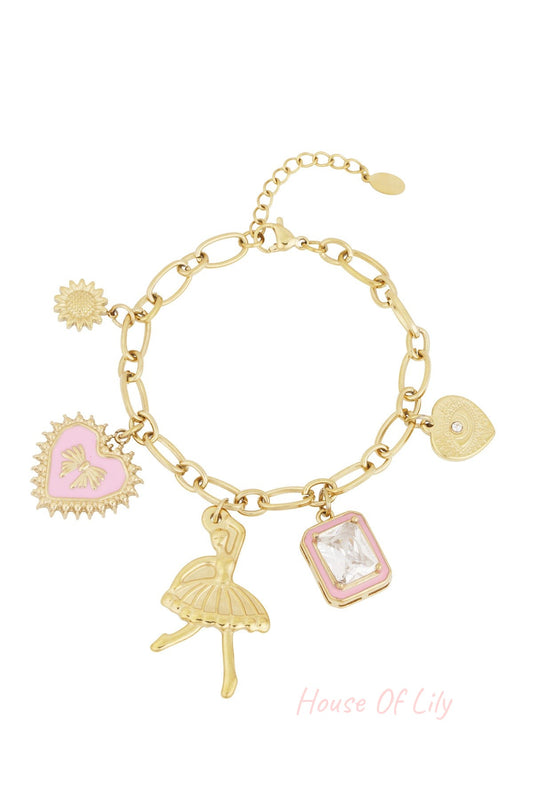 charm bracelet colorful dancer