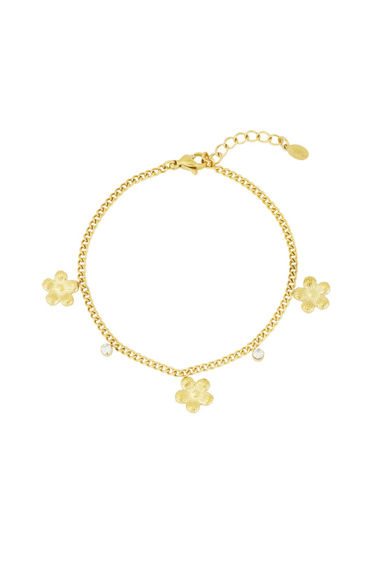 gleaming flower bracelet