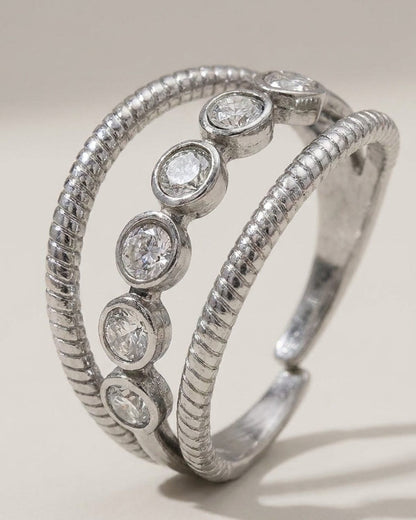 Rhinestone Circle Ring